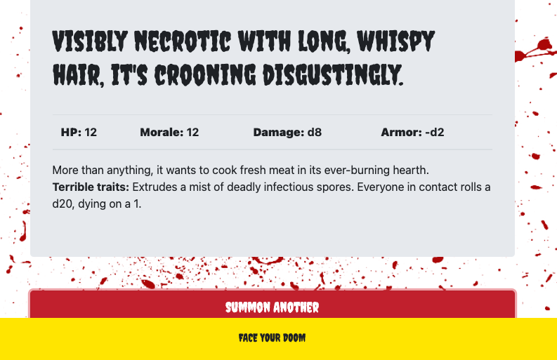 Monster Generator